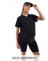 Фото #1 товара Mamalicious Maternity t-shirt and short set in black