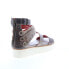 Фото #8 товара Bed Stu Artemia F395015 Womens Gray Leather Slip On Platform Sandals Shoes