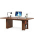 Фото #5 товара 63 Inches Office Executive Desk, Home Office Desk Large Computer Writing Table with Storage, Wood Workstation Desk Small Conference Table