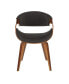 Фото #4 товара Curvo Mid-Century Modern Dining Accent Chair