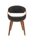 Curvo Mid-Century Modern Dining Accent Chair