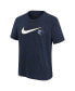 ფოტო #2 პროდუქტის Big Boys Navy Memphis Grizzlies Swoosh T-shirt