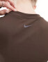 Фото #8 товара Nike One Dri-Fit tight long sleeve top in baroque brown