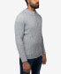 Фото #3 товара Men's Ribbed Mock Neck Quarter-Zip Sweater