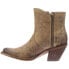 Фото #4 товара Lucchese Harley Cowhide Floral Studded Round Toe Cowboy Booties Womens Beige Dre