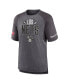 Фото #3 товара Men's Heathered Gray Brooklyn Nets 2022 Noches Ene-Be-A Core Shooting Raglan T-shirt