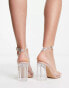 Фото #3 товара New Look clear blocked heeled sandals