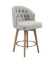 Фото #1 товара Onyx 26" Upholstered 360 Degree Swivel Counter Stool