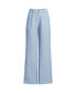 Фото #1 товара Petite High Rise Wide Leg Linen Pleated Pants