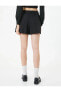 Юбка Koton Mini Pleated Slim Fit Shorts