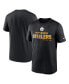 Фото #1 товара Men's Black Pittsburgh Steelers Legend Community Performance T-shirt