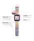 Kid's 2 Textured Rainbow Glitter Tpu Strap Smart Watch 41mm