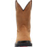 Фото #2 товара Rocky Rams Horn Waterproof Pull On RKW0395 Mens Brown Wide Leather Work Boots