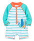 ფოტო #3 პროდუქტის Baby Boys Tropical Long Sleeve Rash guard Suit