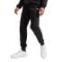 Фото #1 товара Puma Suede Logo Joggers Mens Black Casual Athletic Bottoms 62598101