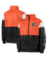 ფოტო #2 პროდუქტის Big Boys Orange, Black Philadelphia Flyers Goal Line Full-Zip Hoodie Windbreaker Jacket