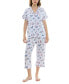 Фото #4 товара Пижама Roudelain Printed Capri Pajamas