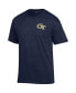 Men's Navy Georgia Tech Yellow Jackets Stack 2-Hit T-shirt