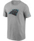 Фото #2 товара Men's Heathered Gray Carolina Panthers Primary Logo T-shirt