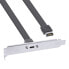 Фото #2 товара InLine PCI slot bracket - USB-C to USB 3.2 front panel Key-A internal - 0.5m