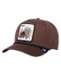 Brown Porcupine Canvas Adjustable Hat