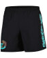 Фото #3 товара Men's Black Distressed Vancouver Grizzlies Hardwood Classics 2001/02 Throwback Logo Heritage Shorts