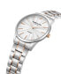Men's Quartz Genuine Diamond Accents Two-Tone Stainless Steel Watch 43.5mm