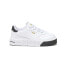 Фото #1 товара Puma Cali Court Leather Perforated Platform Toddler Girls White Sneakers Casual