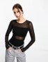 Фото #1 товара ONLY mesh body in black