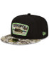 Фото #3 товара Men's Black-Camouflage Seattle Seahawks 2021 Salute To Service 59FIFTY Fitted Hat