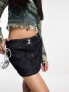 COLLUSION Y2K slub denim mini skirt in indigo 44 - фото #1