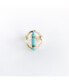 Фото #1 товара Sanctuary Project by Semi Precious Turquoise Crystal Ring Gold