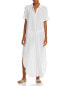 Фото #1 товара Aqua 299247 Women Button Front Maxi Swim Cover-Up Size XS