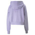 Фото #3 товара Puma Pivot Cropped Pullover Hoodie Womens Purple Casual Outerwear 53420209