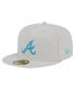 Фото #2 товара Men's Khaki Atlanta Braves Stone Mist 59FIFTY Fitted Hat