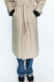 Фото #13 товара Пальто из смесовой шерсти с поясом ZARA