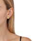 ფოტო #5 პროდუქტის 14K Rose Gold-Plated Sterling Silver Pave Lock Stud Earrings