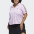 Фото #2 товара adidas women 3-Stripes Polo Shirt (Plus Size)