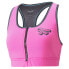 Фото #1 товара Puma Bfb Front Zip Bra Womens Pink Casual 52263094