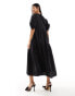 Nobody's Child Rochelle midi dress in black