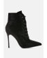 Фото #1 товара Head On Faux Suede Diamante Ankle Boots