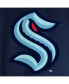 ფოტო #5 პროდუქტის Men's Navy Seattle Kraken Primary Logo Quarter-Zip Pullover Fleece Jacket