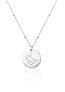 Modern silver necklace with zircons Gemini SVLN0327XH2BIBL (chain, pendant)