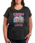 ფოტო #1 პროდუქტის Trendy Plus Size Candy Land Graphic T-shirt