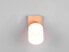 Фото #4 товара Светильник настенный MeineWunschleuchte LED с деревянным корпусом, стеклянный белый