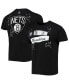 Фото #2 товара Men's Black Brooklyn Nets Confetti T-shirt