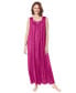 ფოტო #1 პროდუქტის Plus Size Long Tricot Knit Nightgown