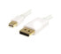 Фото #2 товара StarTech.com 3m (10 ft) White Mini DisplayPort to DisplayPort 1.2 Adapter Cable M/M - DisplayPort 4k - 3 m - DisplayPort - mini DisplayPort - Gold - White - Male/Male