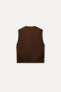 PLAIN KNIT VEST