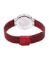 ფოტო #3 პროდუქტის Women's Classic Red Stainless Steel Mesh Bracelet Watch 31mm